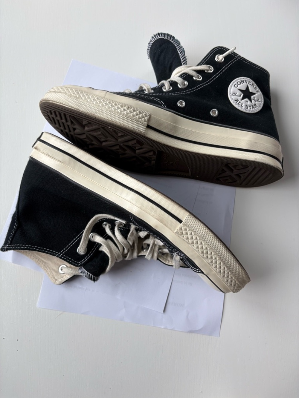 Converse High Top Sneakers in Black and White - Picture 10 of 10